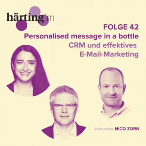 Cover von Folge 42 von HÄRTING|fm mit Nico Zorn zu CRM und effektivem E-Mail-Marketing