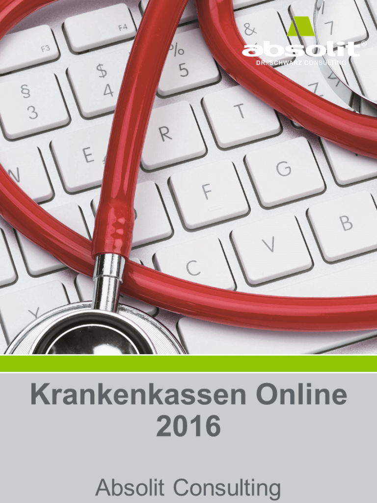 Studie: Krankenkassen online