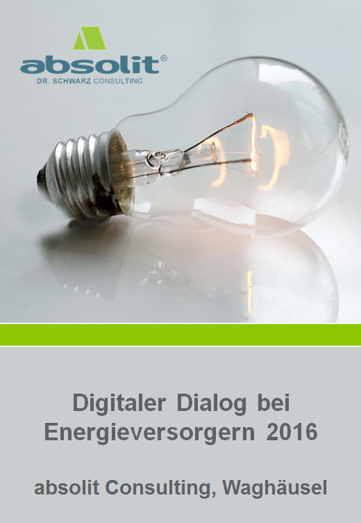 cover - Digitaler Dialog bei Energieversorgern 2016