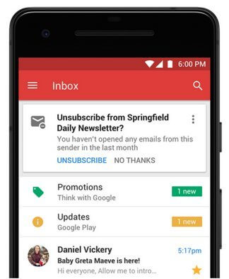 google unsubcribe - Gmail bekämpft langweilige Adress-Verteiler