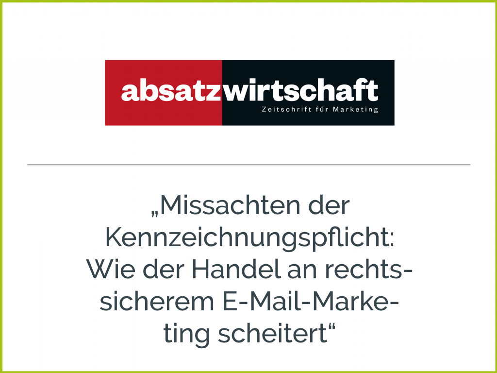 presse clipping absatzwirtschaft 1024x768 - E-Mail-Marketing Guide für Händler